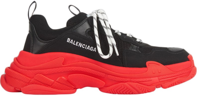 Balenciaga Triple S Sneaker Black Red Novelship